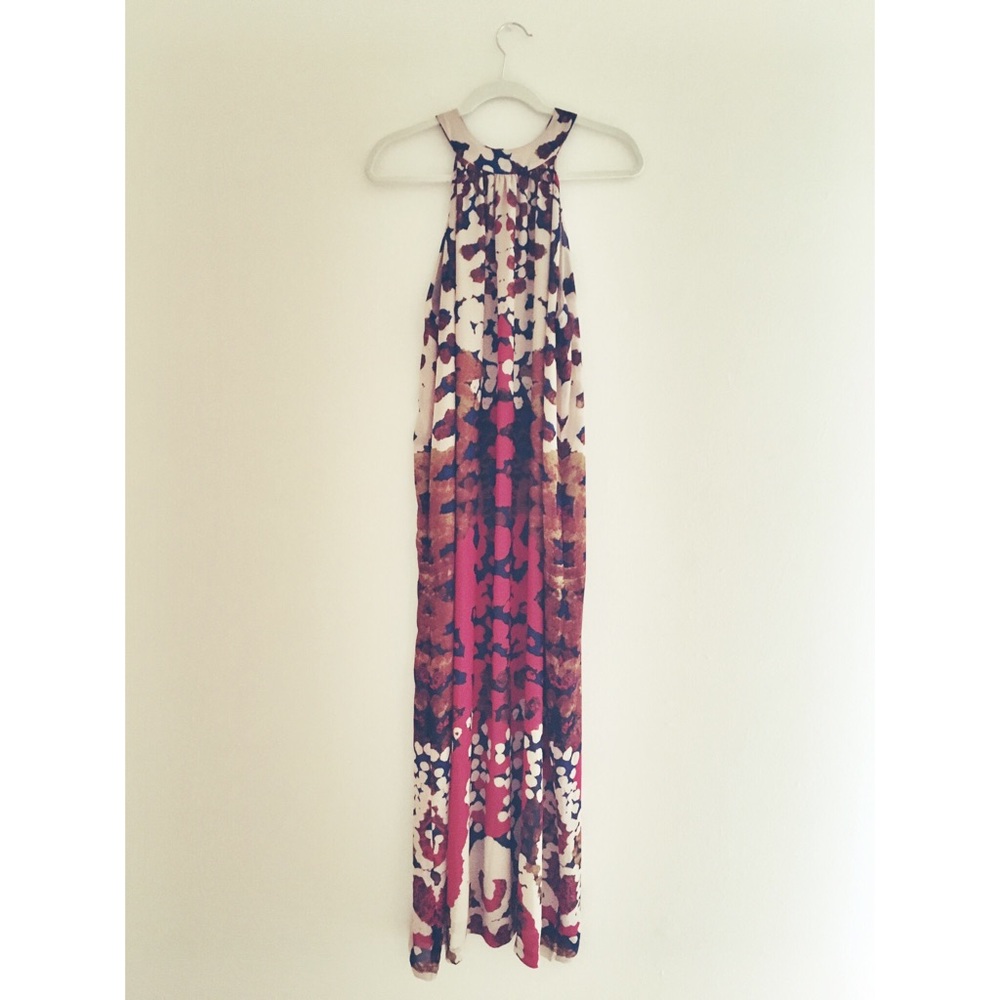 patterned maxi dress